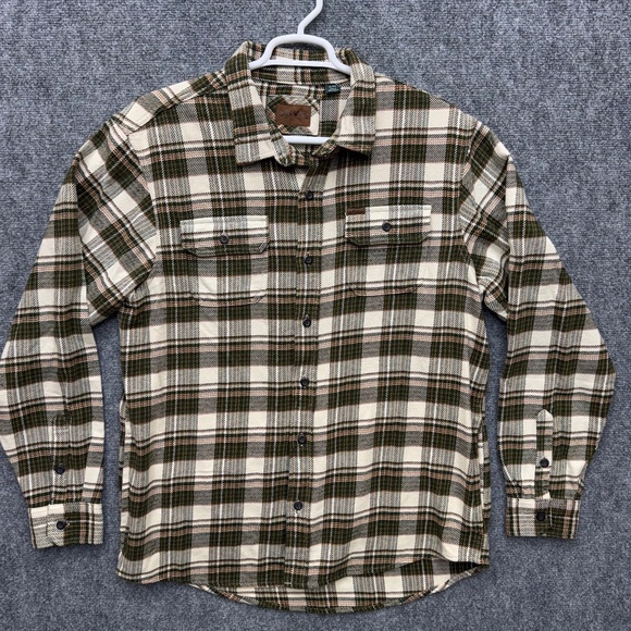 Mens Orvis heavy flannel long sleeve shirt shaket size XL - Picture 1 of 4